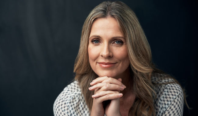 middle aged woman smiling