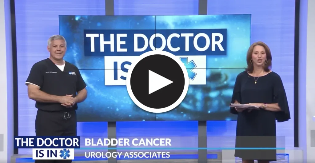 video play screen of Dr. Schultz on the local news station