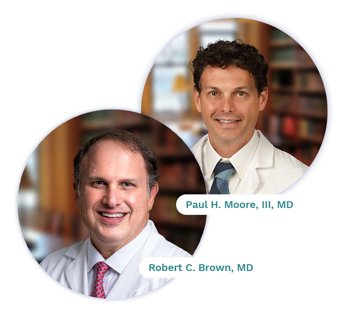 Dr. Robert Brown and Dr. Paul Moore